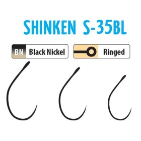   Trabucco Shinken Hooks S-35BL BN #6 Widerhakenloser Haken für Spinner 10 Stk.