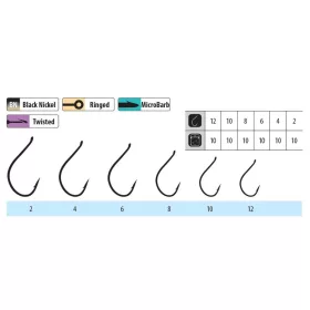   Trabucco Shinken Pint Haken W/R BN #6 Öhr, Widerhakenhaken 10Stk