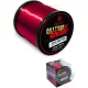 Quantum O 0,18mm Quattron Salsa H: 3000m 2,80kg / 6,20lbs transparent rot - Monofile Schnur
