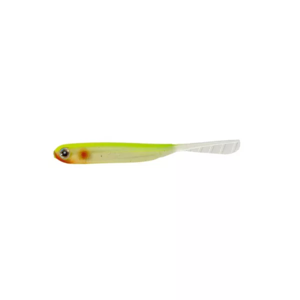 Tiemco PDL Super Livingfish 10cm 20 Crystal Chartreuse Gummifisch 6 Stück