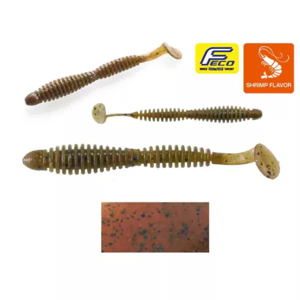 Tiemco Locoism Flexy Shad 8,9cm #102 GP/BKF Plastikköder 7Stk.