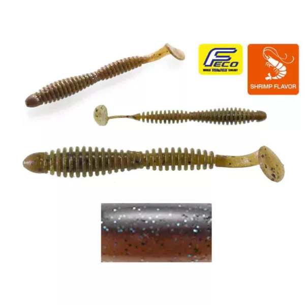 Tiemco Locoism Flexy Shad 8,9cm #239 Locom Blanc Plastikköder 7Stk.