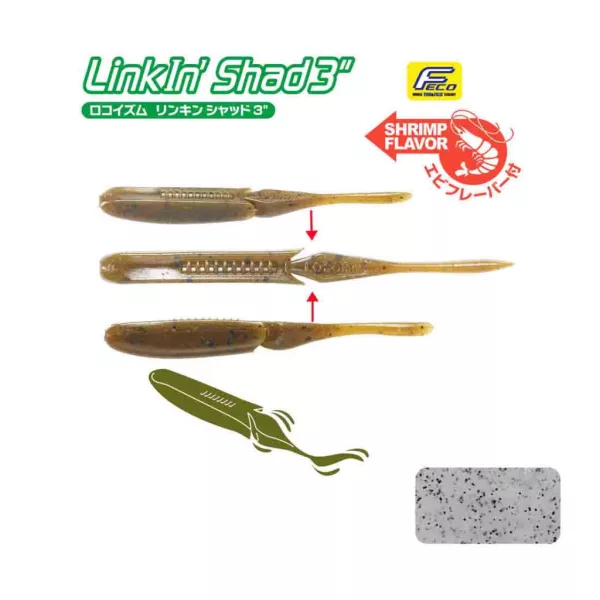Tiemco Linkin Shad 10cm 161 Gummiköder 9 Stück