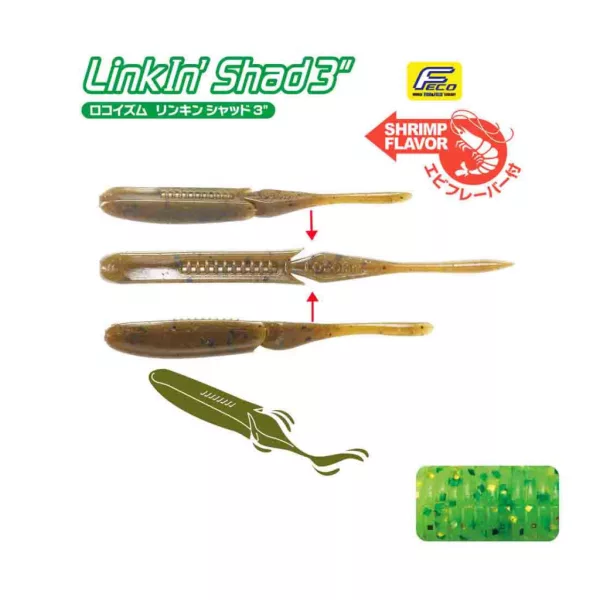 Tiemco Linkin Shad 12,5cm 152 Gummiköder 5 Stück