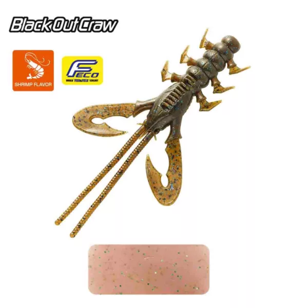 Tiemco Black Out Craw 10cm 155 Kunststoffköder 6 Stück