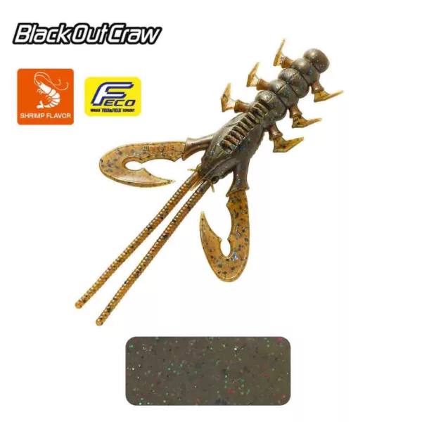 Tiemco Black Out Craw 10cm 164 Kunststoffköder 6 Stück