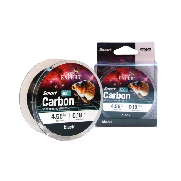 Carp Expert Smart Carbon Schwarz 0,50mm Monofile Hauptschnur 300m