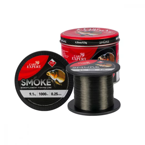 Carp Expert Smoke dunkelgraue Schnur (0,30mm/9,1kg/1000m)