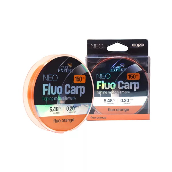 Carp Expert Neo Fluo Carp Fluo Orange 0,20mm Monofile Hauptschnur 150m