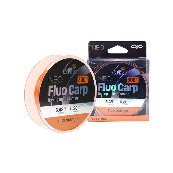 Carp Expert Neo Fluo Carp Fluo Orange 0,20mm Monofile Hauptschnur 300m
