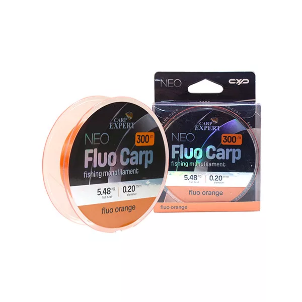 Carp Expert Neo Fluo Carp Fluo Orange 0,40mm Monofil Hauptschnur 300m