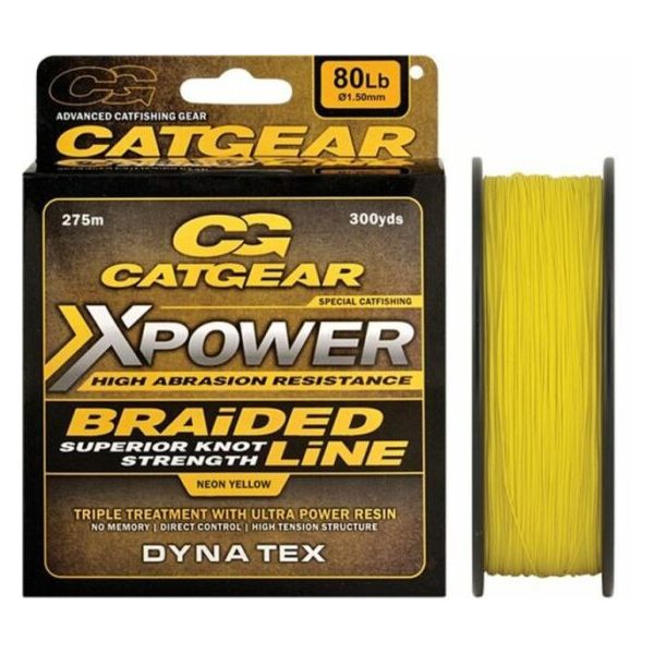 Catgear XPower Braided 275m 0,47mm Geflochtene Hauptschnur