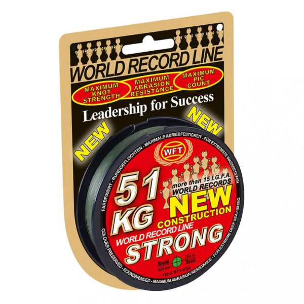 GEFLOCHTENE SCHNUR WFT NEW GREEN 15KG 0,12mm 150m - Hauptschnur - Geflochtene Schnur
