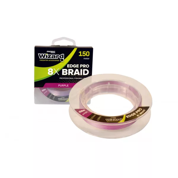 Wizard Edge Pro Violet 8X Braid 0,18mm 150m Geflochtene Hauptschnur