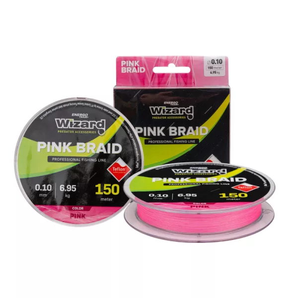 Wizard Pink Braid Geflochtene Schnur 0,13mm 150m