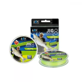 Schnur L&K Jig Braid 0,18Mm 10.3 Kg 110M Lime Green