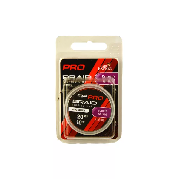 Carp Expert Pro Supple Shield Mud Brown 30lbs Beschichtete Sinkende Vorfachschnur 10m