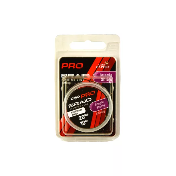 Carp Expert Pro Supple Shield Moss Green 20lbs Beschichtete Sinkende Vorfachschnur 10m