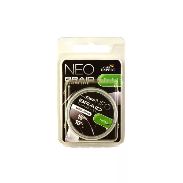 Carp Expert Neo Freefall Camou Brown 15lbs Leichte Geflochtene Vorfachschnur 10m