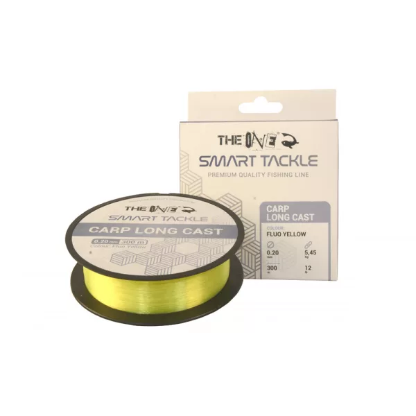 The One Carp Long Cast Fluo Gelb 300m 0.20mm Monofil Hauptschnur