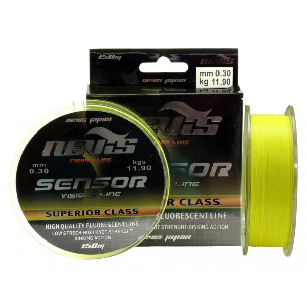 Nevis Sensor Fluo 300m 0.25mm Monofile Hauptschnur-Fluo Gelb