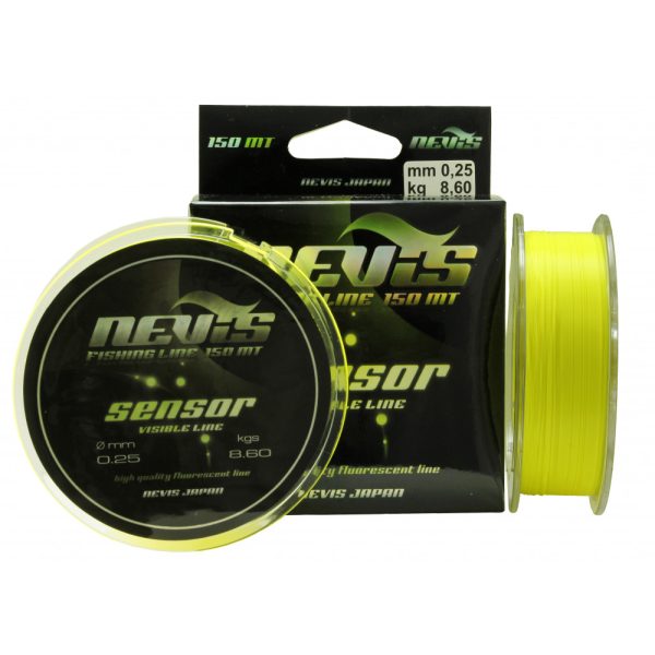 Nevis Sensor Fluo 300m 0.40mm Monofile Hauptschnur-Fluo Gelb