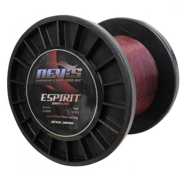 Nevis Espirit 3000m 0.25mm Monofil Hauptschnur-Bordeaux