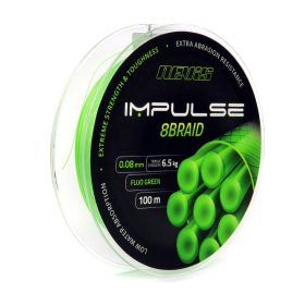   Nevis Impulse 8Braid 100m 0.18mm Geflochtene Hauptschnur-Fluorgrün