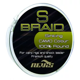 Nevis S Braid 15m 0.22mm Geflochtene Vorfachschnur-Grün