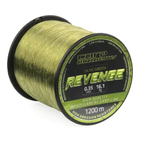 Carp Academy Revenge 1200m 0.35mm Monofil Hauptschnur-Grün