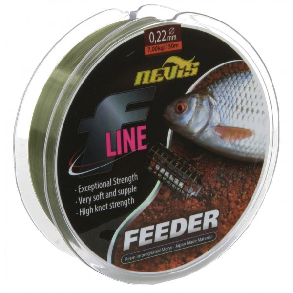 Nevis F-Line Feeder 150m 0.30mm Monofile Hauptschnur-Grün