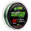 Stég Stég Method Feeder geflochtene Vorfachschnur 0.14mm 25m - Dunkelgrün