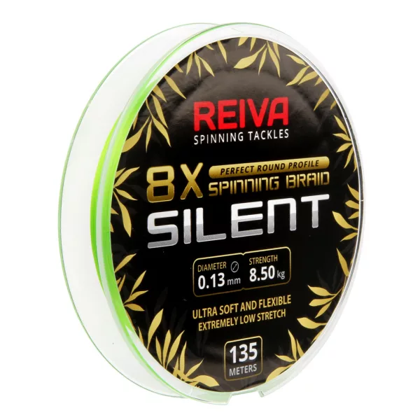 Reiva Silent 0,06mm 135m Fluo Grün Geflochtene Hauptschnur