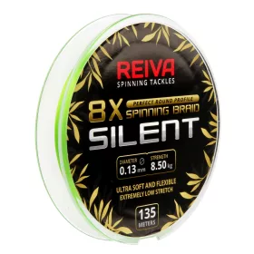   Reiva Reiva Silent 135m 0,10mm Geflochtene Hauptschnur-Fluo Grün