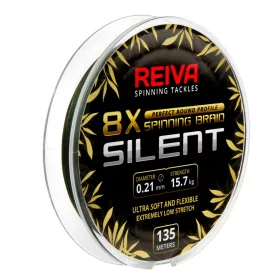   Reiva Reiva Silent 135m 0,13mm Geflochtene Hauptschnur-Camou Grün
