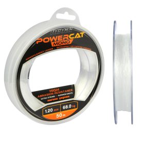   Nevis Powercat Welsvorfachschnur mono 50m 1.3mm Monofil Vorfachschnur-Transparent