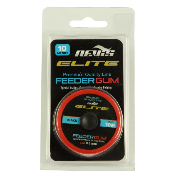 NEVIS Elit Black Feeder Gummi 0.60mm 10m 4,5kg Powergummi