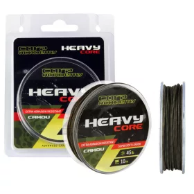   Carp Academy Heavy Core 10m 0.80mm 45lb Camo Geflochtene Vorfachschnur-Schlamm