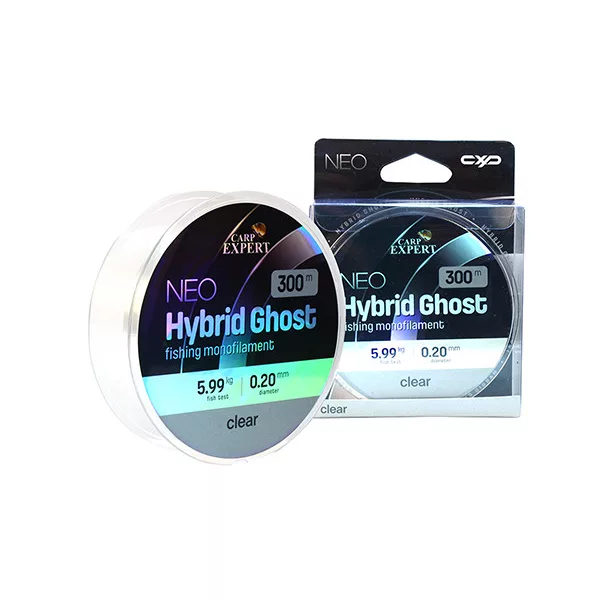 Carp Expert Neo Hybrid Ghost Glasklar 0,20mm Monofile Hauptschnur 300m