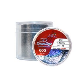   Carp Expert 3D Camouflage Grau-Schwarz 0,28mm Monofile Hauptschnur 600m
