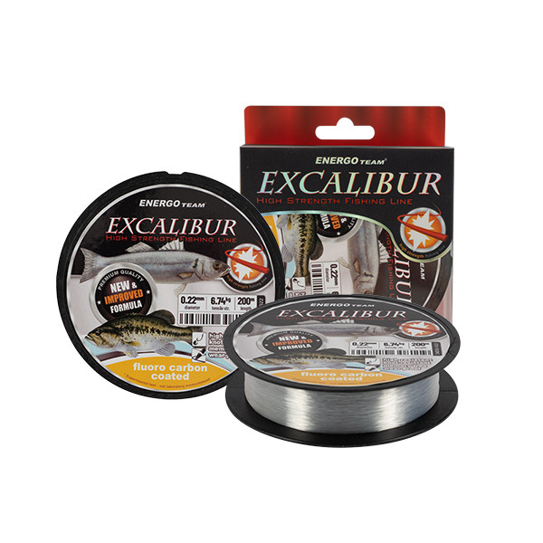 SCHNUR EXCALIBUR SEA FLUORO CARBON COATED 200M 0,16 - Hauptschnur - Monofile Schnur