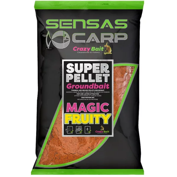 Sensas Super Pellet Magisch Fruchtig Lockfutter 1kg