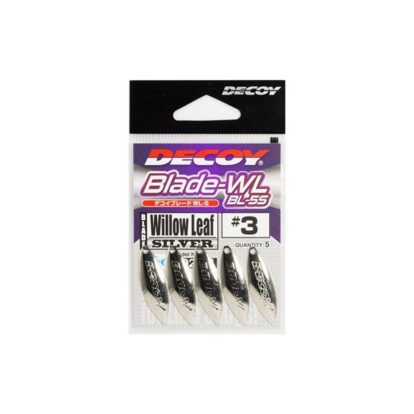 Decoy BL-5S Willow Leaf Silber 3 Spinner Blade 5 Stk.