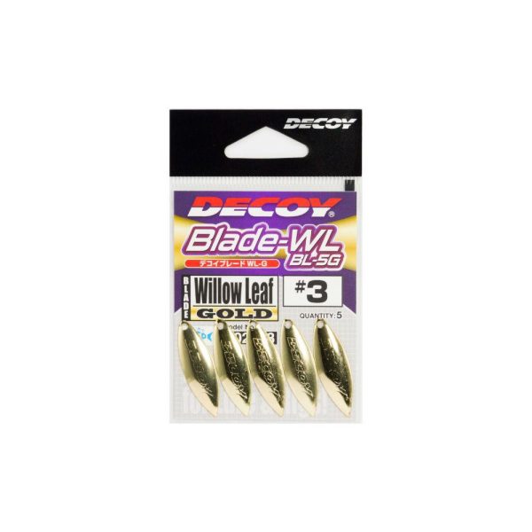 Decoy BL-5G Willow Leaf Gold 3 Spinner Blade 5 Stk.