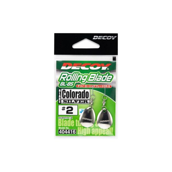 Decoy BL-8S Colorado Silver 3 Spinner Blade mit Wirbel 2 Stk.