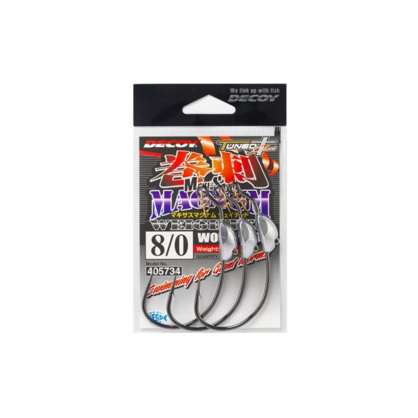 Decoy Worm 130M Makisagu Magnum #10/0 14gr Weighted Offset Haken 2 Stk.