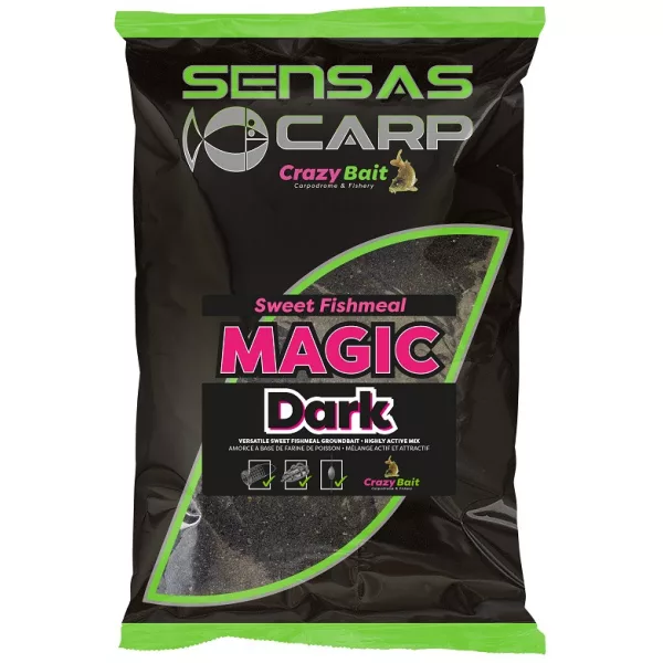 Sensas UK Süßes Fischmehl Magic Dunkel Grundfutter 2kg