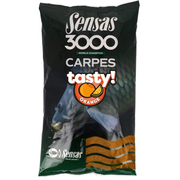Sensas 3000 Karpfen Lecker Orange Futter 1kg