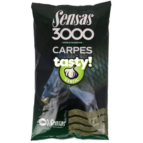 Sensas 3000 Karpfen Lecker Knoblauch Futter 1kg