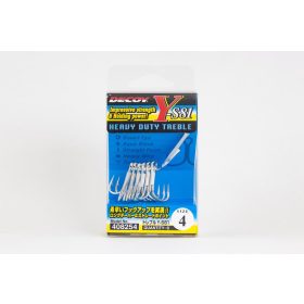   Decoy Y-S81 Super Heavy Duty #8 Drillingshaken mit Öse und Widerhaken 6 Stk.